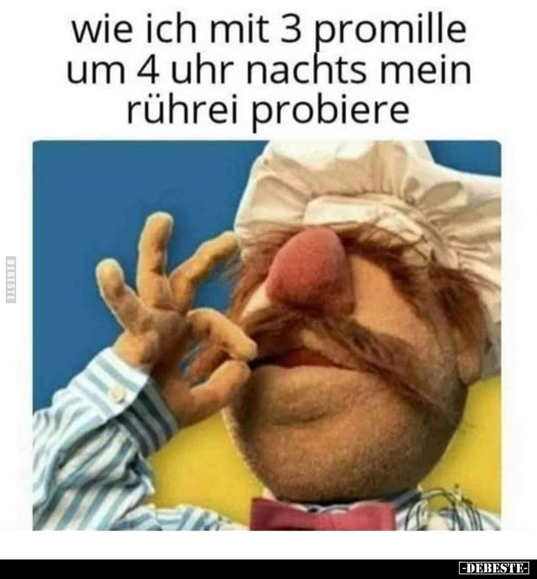 wie ich mit 3 promille um 4 uhr nachts mein rührei probiere
