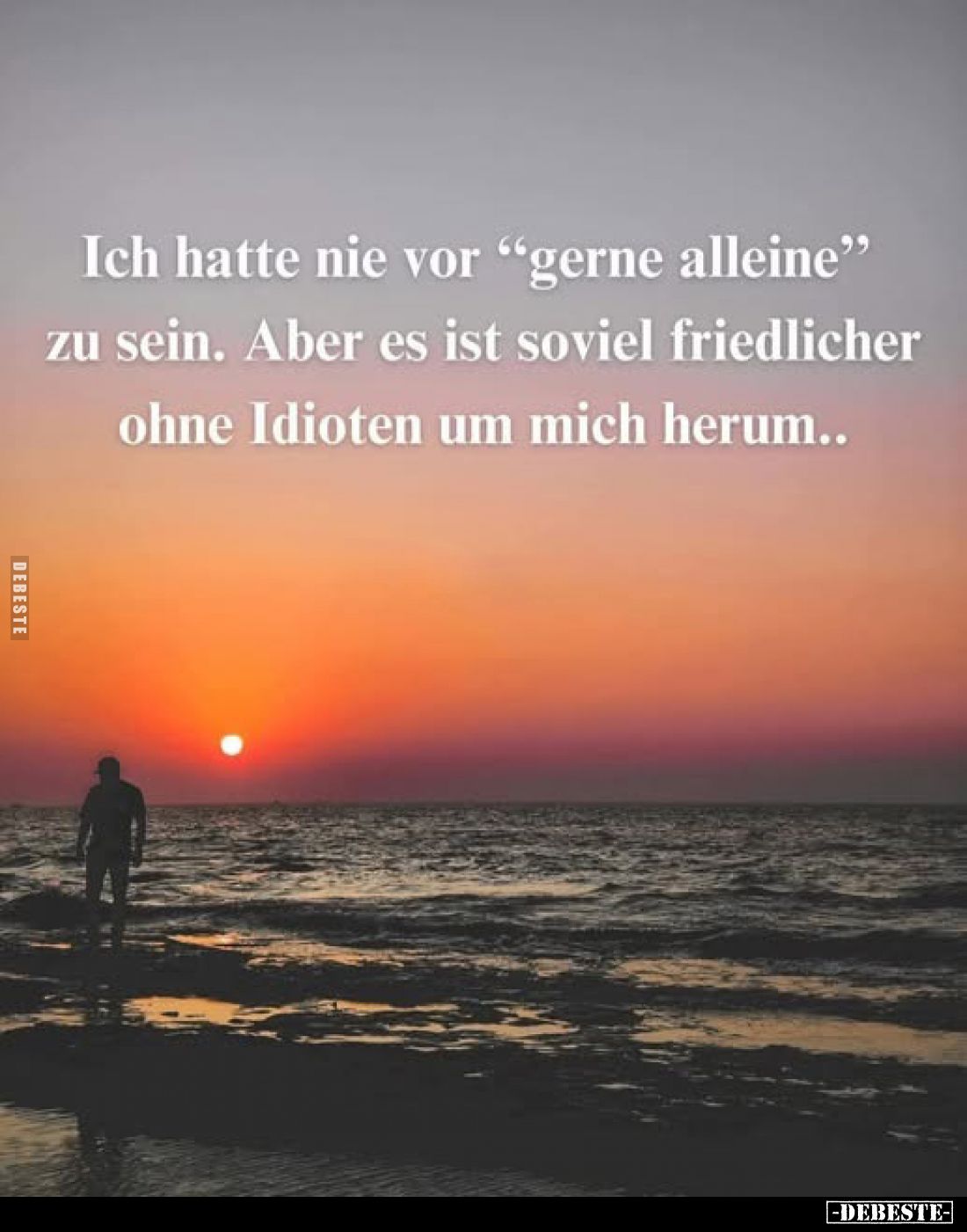 Ich hatte nie vor "gerne alleine" zu sein.. - Lustige Bilder | DEBESTE.de