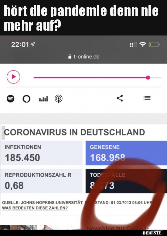 Hört die pandemie denn nie mehr auf?..