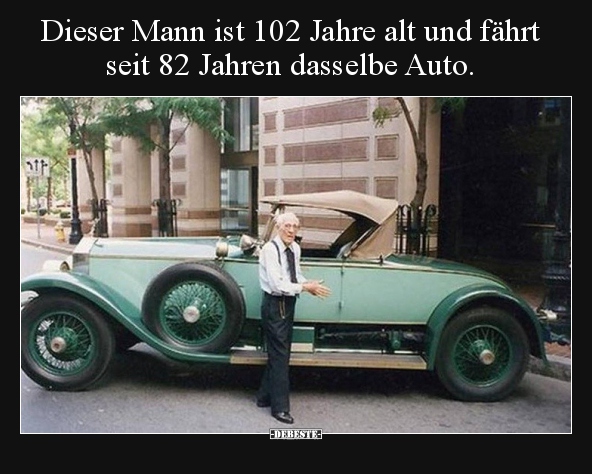 Dieser Mann ist 102 Jahre alt und fährt seit 82 Jahren..