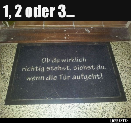 1, 2 oder 3...