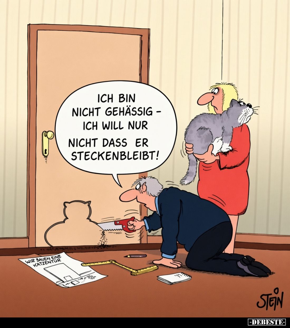 Ich bin nicht gehässig - ich will nur nicht dass er steckenbleibt!