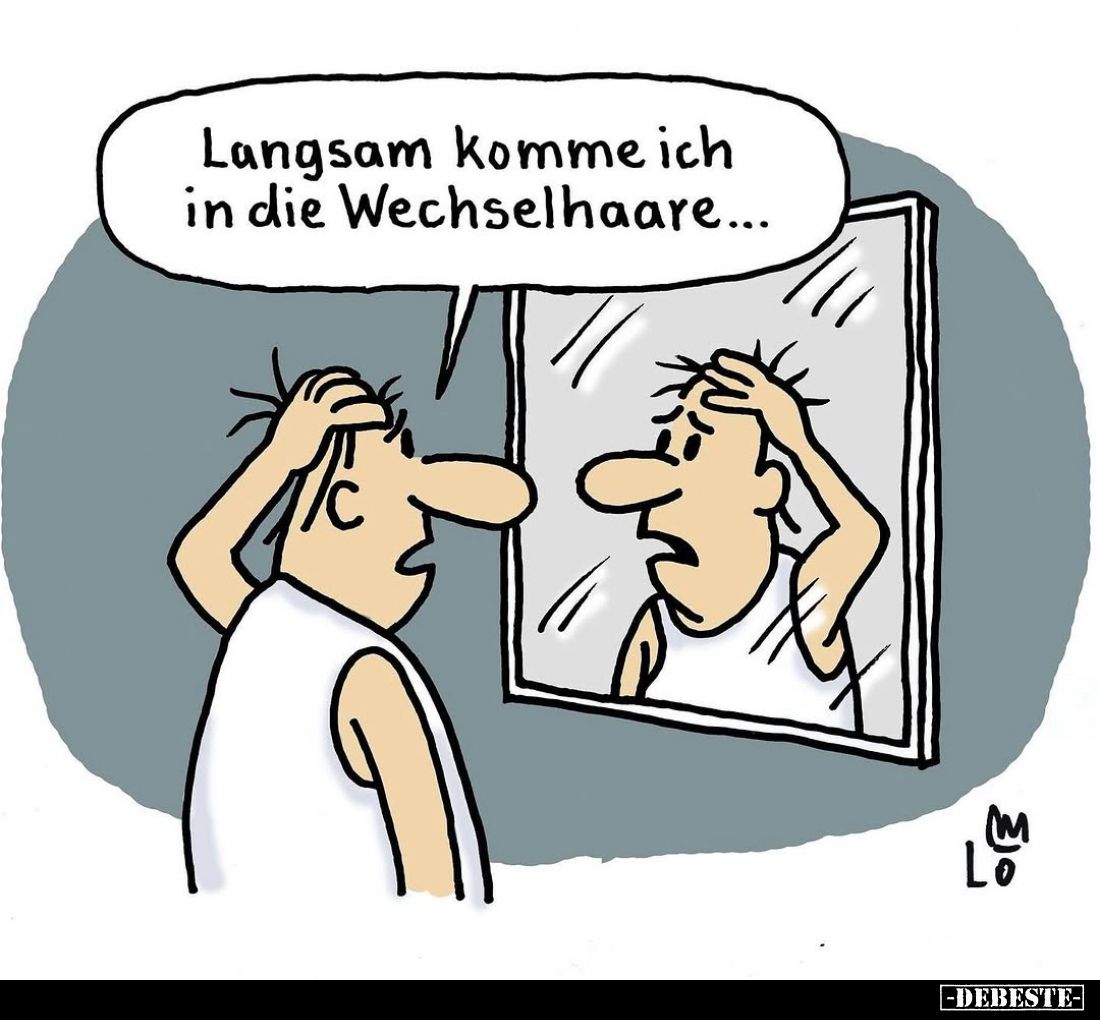 Langsam komme ich in die Wechselhaare...