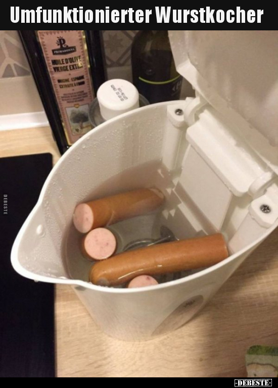 Umfunktionierter Wurstkocher..
