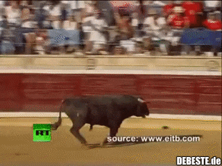 Der Stierkampf gerät außer Kontrolle.. - Lustige Bilder | DEBESTE.de