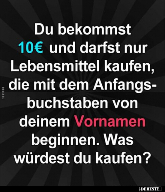 Lustige Bilder zum Thema: Lebensmittel, Buch, Buchstaben, Namen, Leben, Kaufen, Lebens