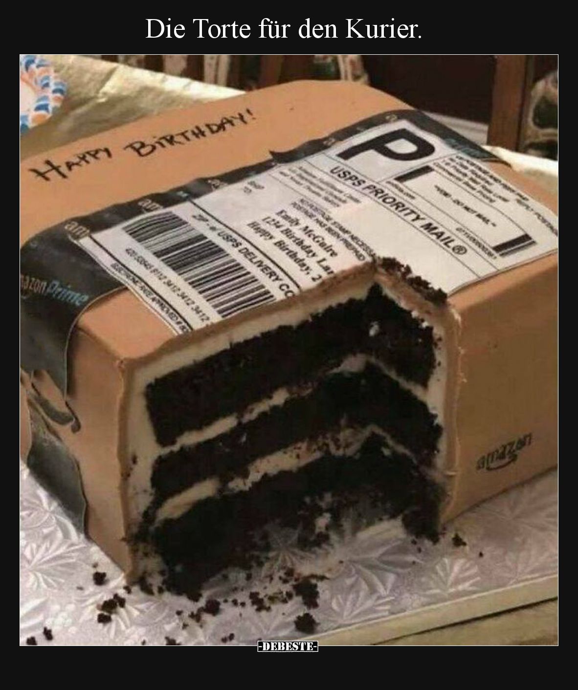 Die Torte für den Kurier