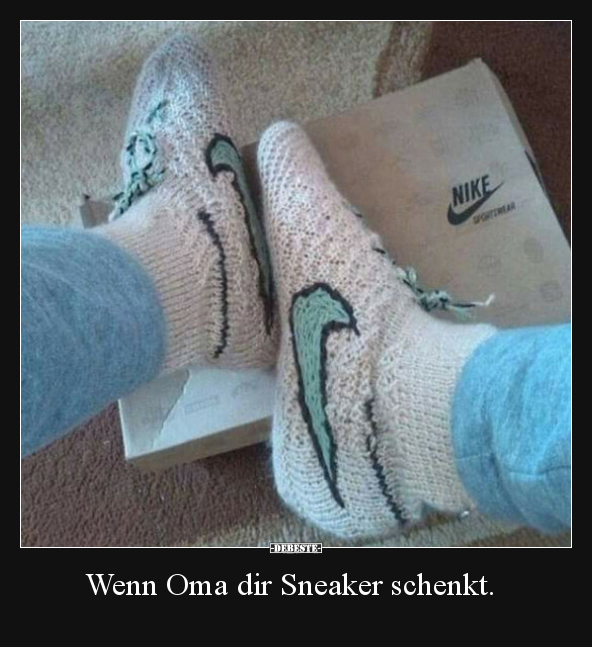 Wenn Oma dir Sneaker schenkt. - Lustige Bilder | DEBESTE.de