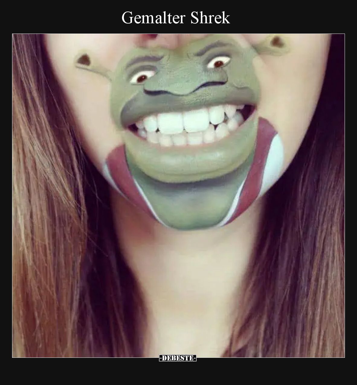 Gemalter Shrek