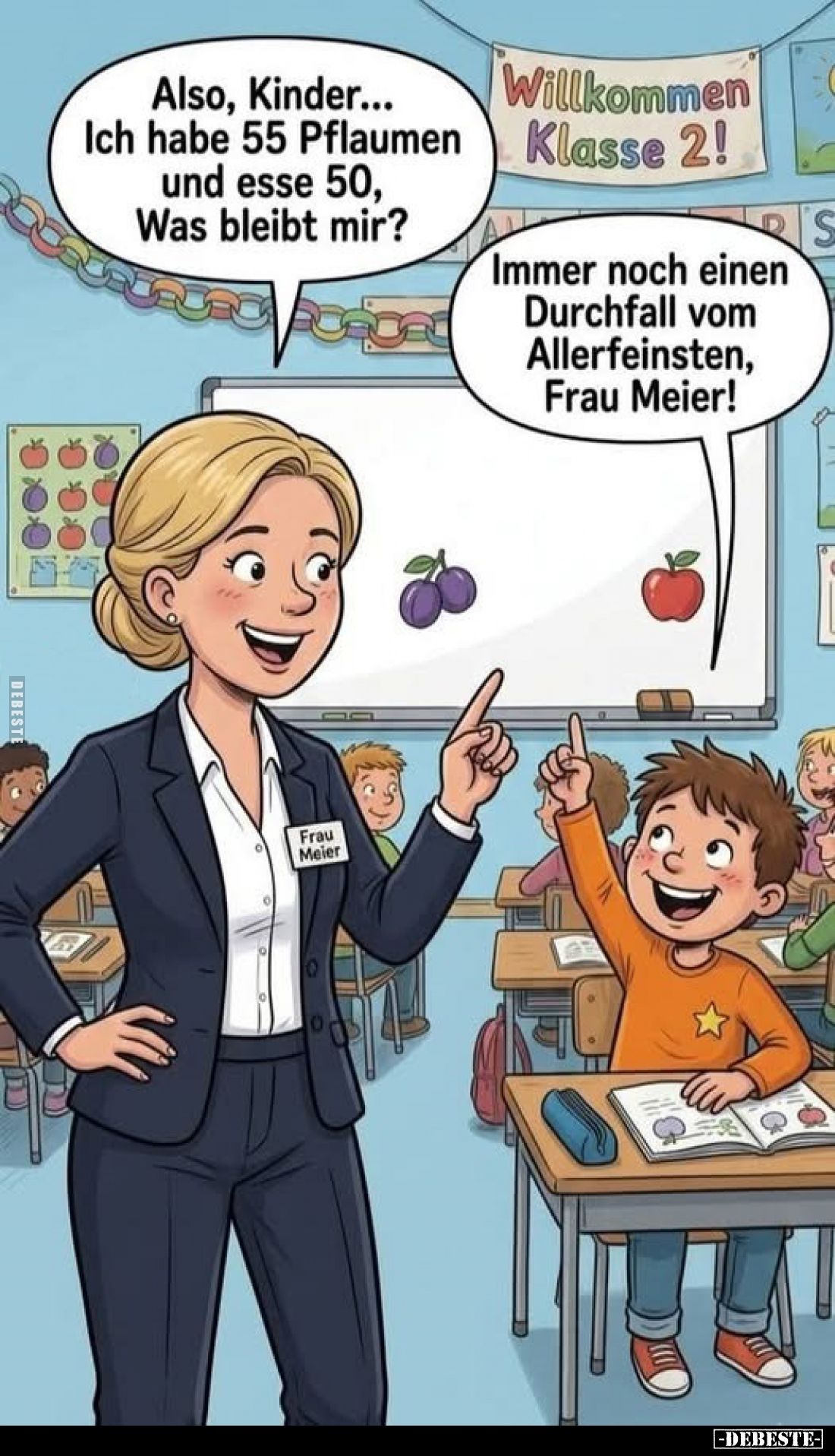 Also, Kinder... Ich habe 55 Pflaumen und esse 50, Was.. - Lustige Bilder | DEBESTE.de