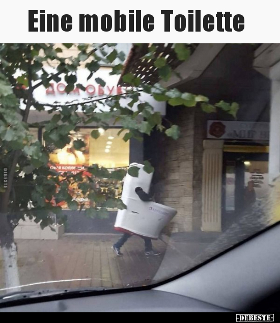 Eine mobile Toilette.. - Lustige Bilder | DEBESTE.de