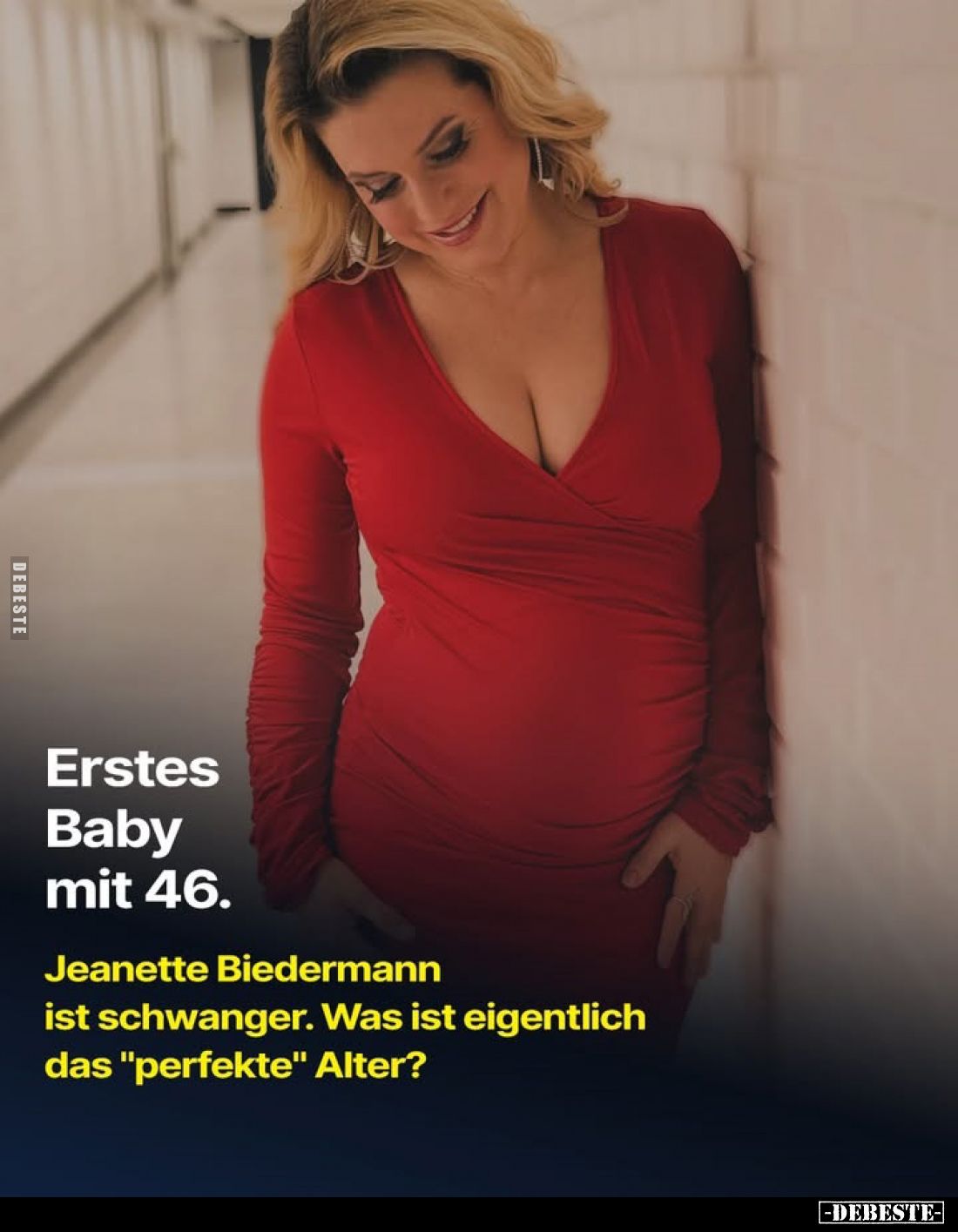 Erstes Baby mit 46.
Jeanette Biedermann ist schwanger. Was ist eigentlich das "perfekte" Alter?