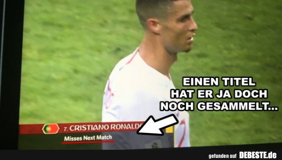 Einen Titel hat er ja doch noch gesammelt..