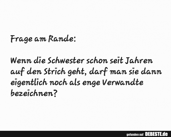 Frage am Rande..