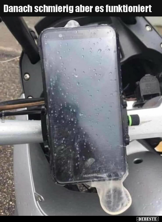 Danach schmierig aber es funktioniert..