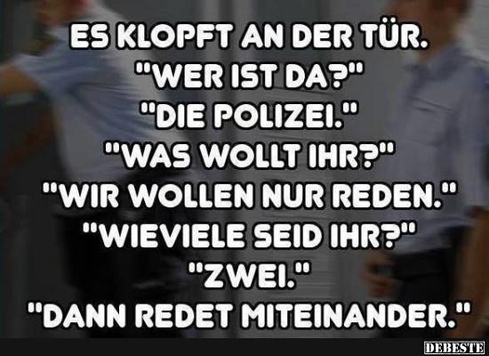 Es klopft an der Tür..