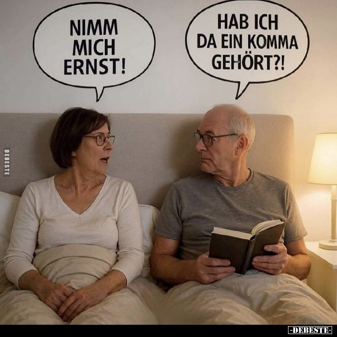 Nimm mich ernst!

Hab ich da ein Komma gehört?!