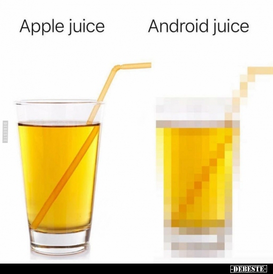 Apple juice / Android juice.. - Lustige Bilder | DEBESTE.de