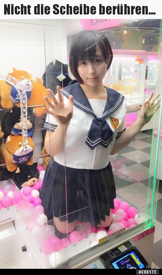 Nicht die Scheibe berühren...