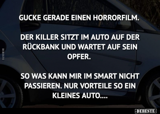 Gucke gerade einen Horrorfilm.. - Lustige Bilder | DEBESTE.de