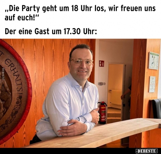 "Die Party geht um 18 Uhr los, wir freuen uns auf euch!".. - Lustige Bilder | DEBESTE.de