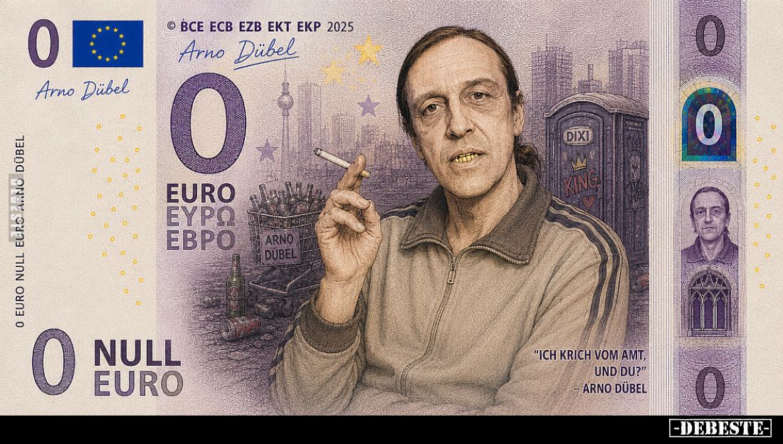 NULL EURO Schein - ARNO DÜBEL