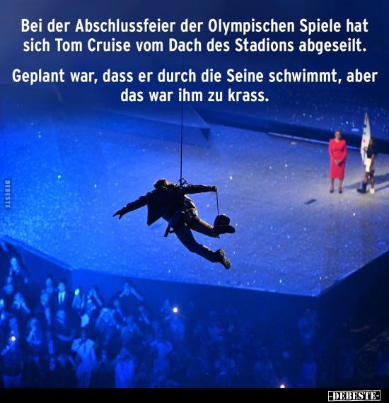 Bei der Abschlussfeier der Olympischen Spiele hat sich.. - Lustige Bilder | DEBESTE.de