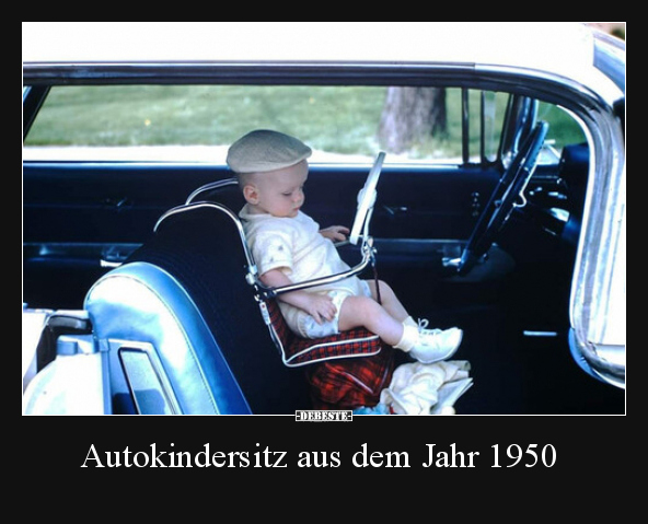 Autokindersitz aus dem Jahr 1950 - Lustige Bilder | DEBESTE.de
