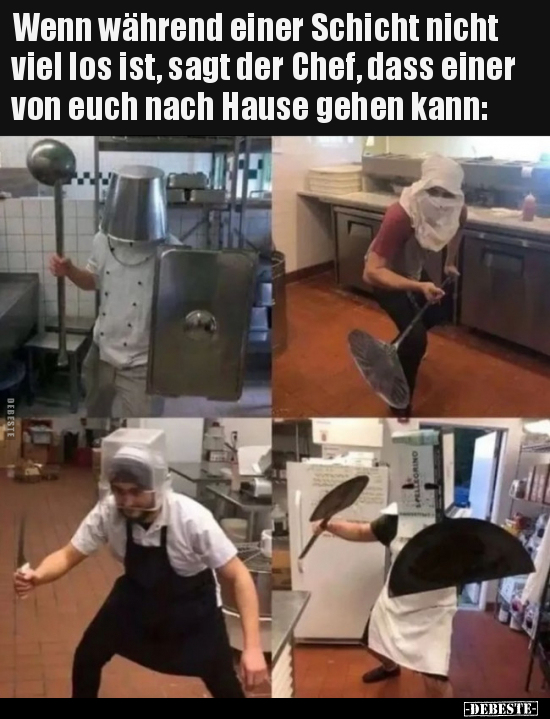 Wenn während einer Schicht nicht viel los ist, sagt der.. - Lustige Bilder | DEBESTE.de