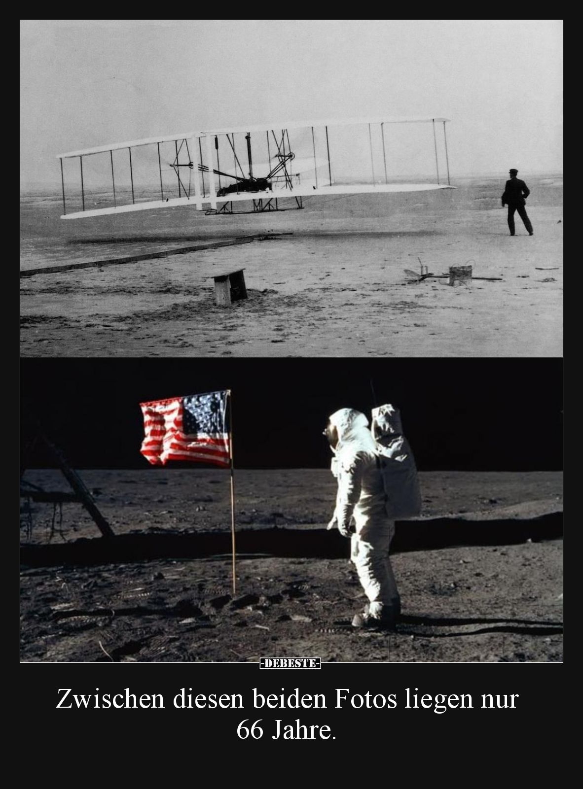Zwischen diesen beiden Fotos liegen nur 66 Jahre... - Lustige Bilder | DEBESTE.de