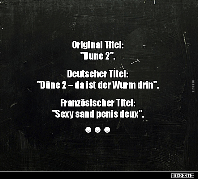 Original Titel: Dune 2.. - Lustige Bilder | DEBESTE.de