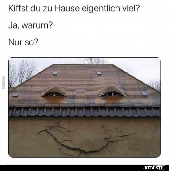 Kiffst du zu Hause eigentlich viel?.. - Lustige Bilder | DEBESTE.de