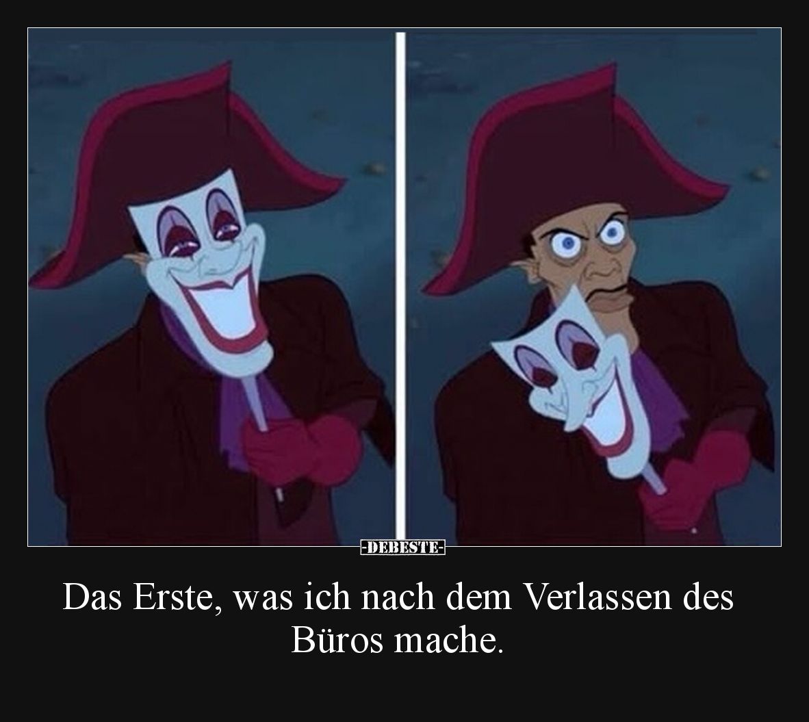 Das Erste, was ich nach dem Verlassen des Büros mache.