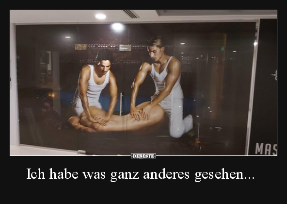 Ich habe was ganz anderes gesehen...