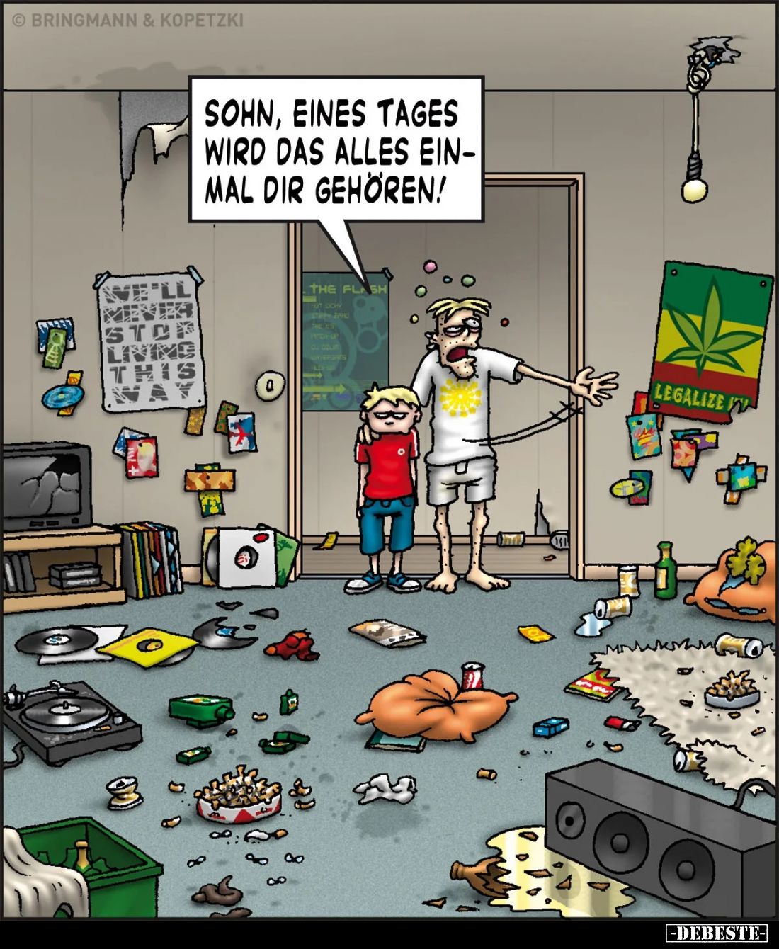Sohn, eines Tages wird das alles einmal dir gehören!