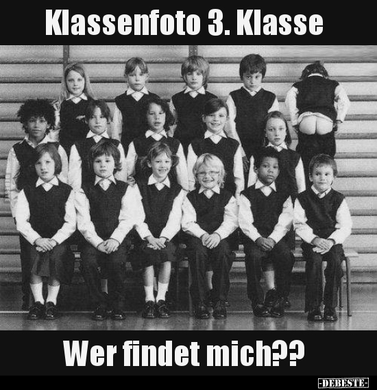 Klassenfoto 3. Klasse. Wer findet mich??.. - Lustige Bilder | DEBESTE.de