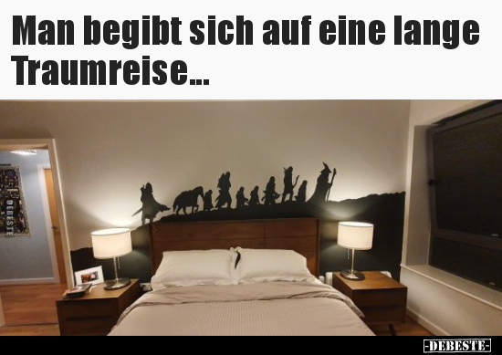 Man begibt sich auf eine lange Traumreise...
