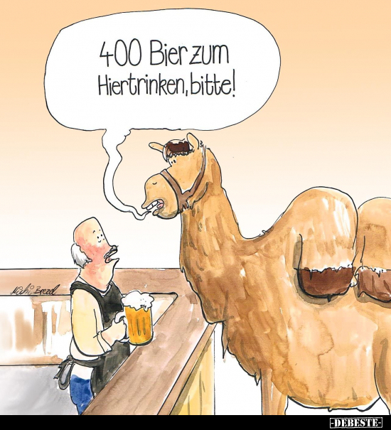 400 Bier zum Hiertrinken, bitte!.. - Lustige Bilder | DEBESTE.de