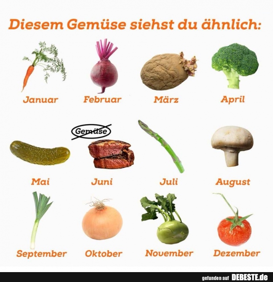 Diesem Gemüse siehst du ähnlich: - Lustige Bilder | DEBESTE.de