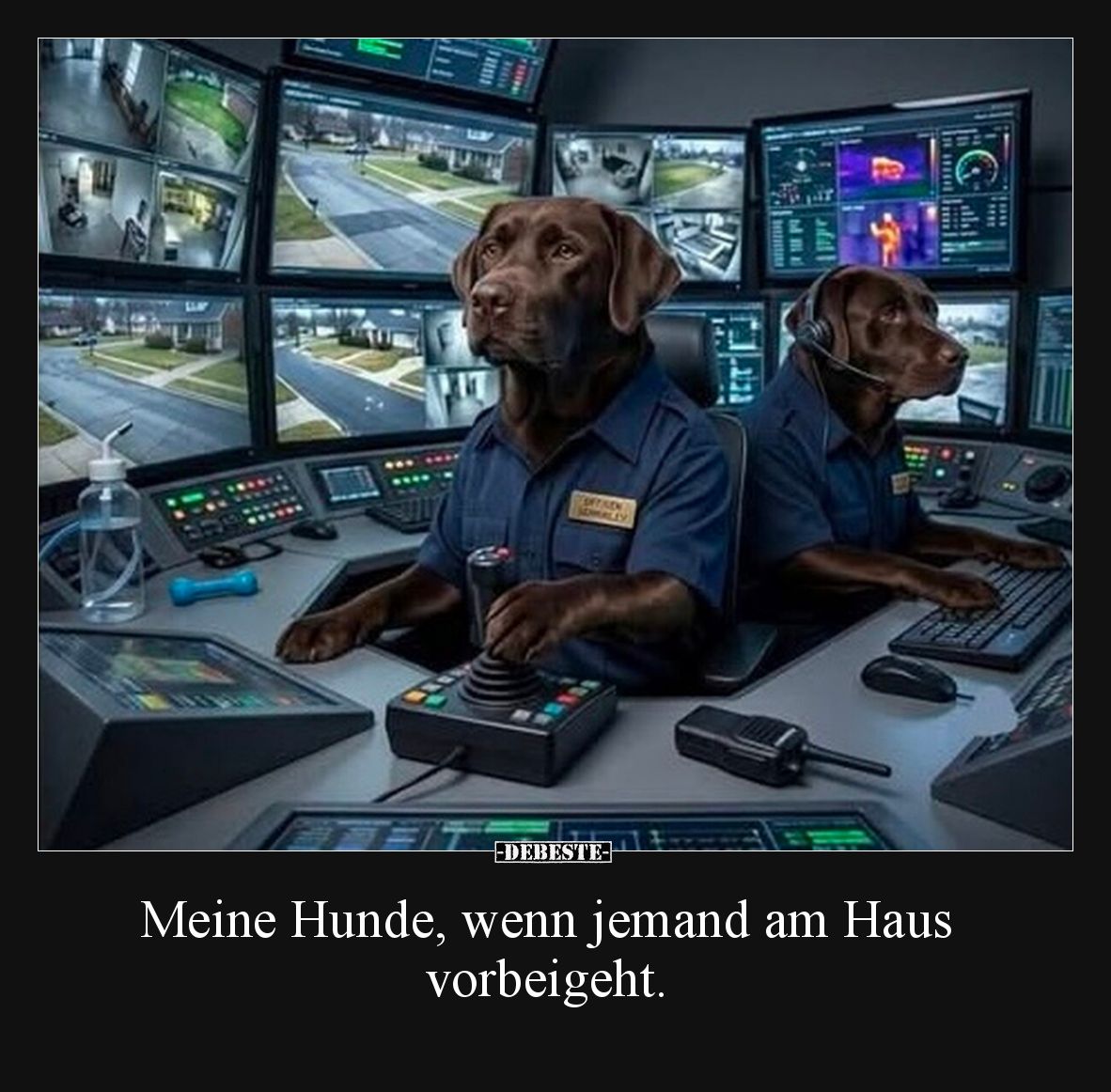 Meine Hunde, wenn jemand am Haus vorbeigeht... - Lustige Bilder | DEBESTE.de
