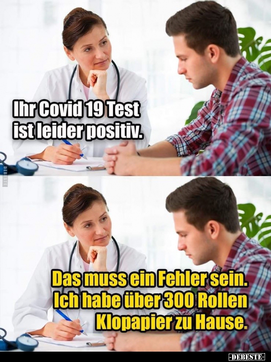 Ihr Covid 19 Test ist leider positiv... - Lustige Bilder | DEBESTE.de