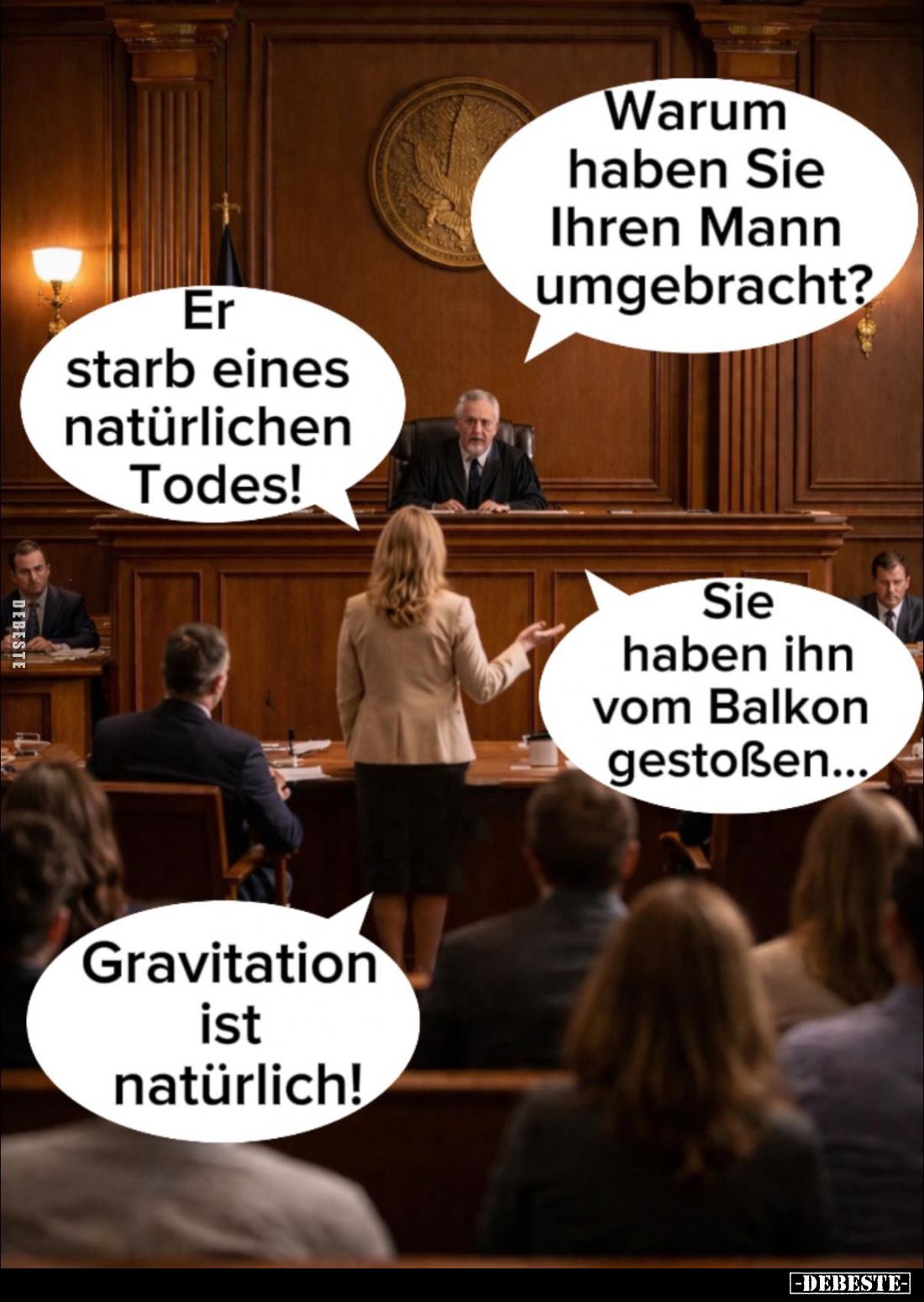 Warum haben Sie Ihren Mann umgebracht?... - Lustige Bilder | DEBESTE.de