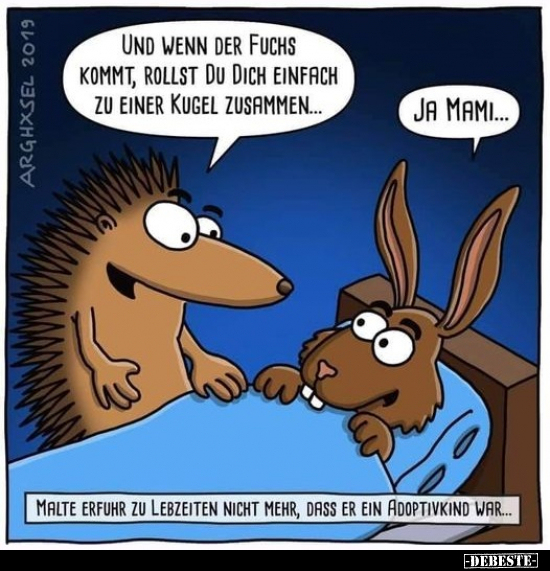 Und wenn der Fuchs kommt, rollst du dich einfach.. - Lustige Bilder | DEBESTE.de