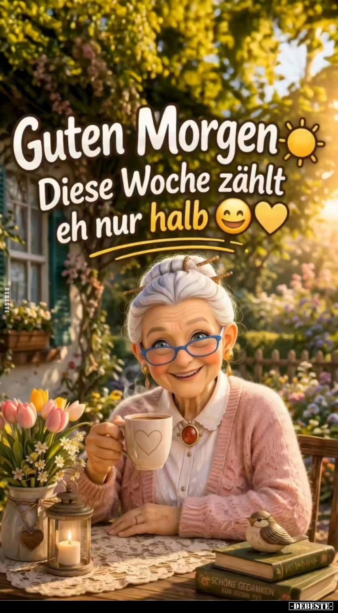Guten Morgen!
Diese Woche zählt eh nur halb.