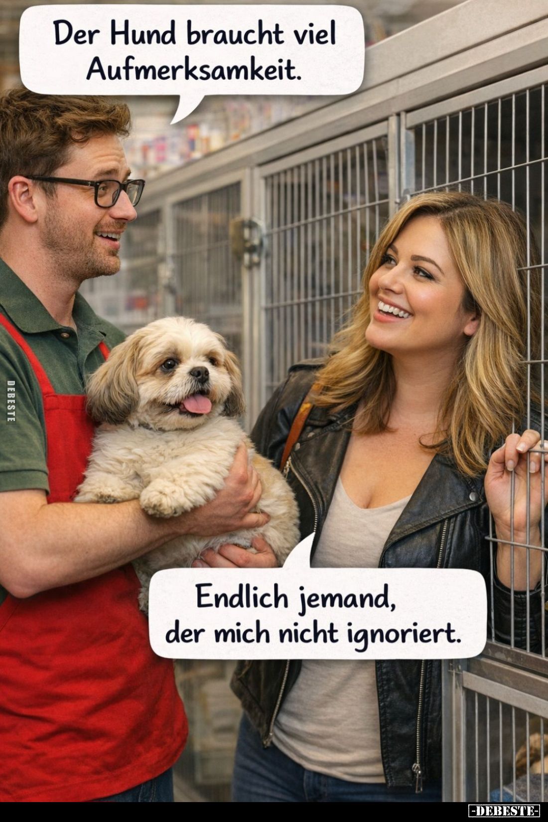 Der Hund braucht viel Aufmerksamkeit... - Lustige Bilder | DEBESTE.de