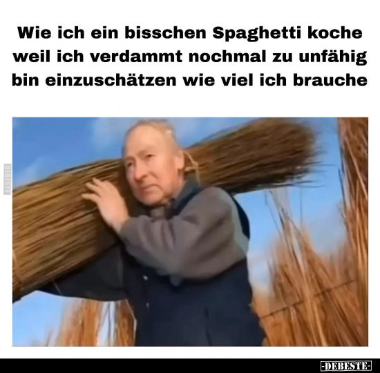 Wie ich ein bisschen Spaghetti koche weil ich verdammt.. - Lustige Bilder | DEBESTE.de