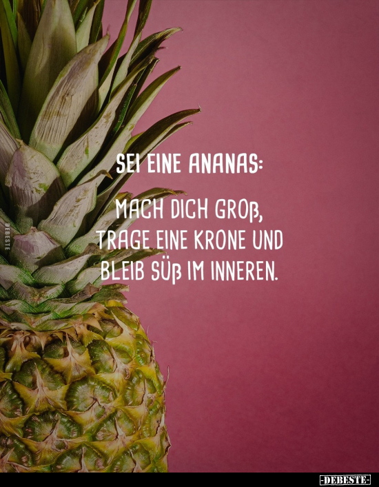 Sei eine Ananas.. - Lustige Bilder | DEBESTE.de