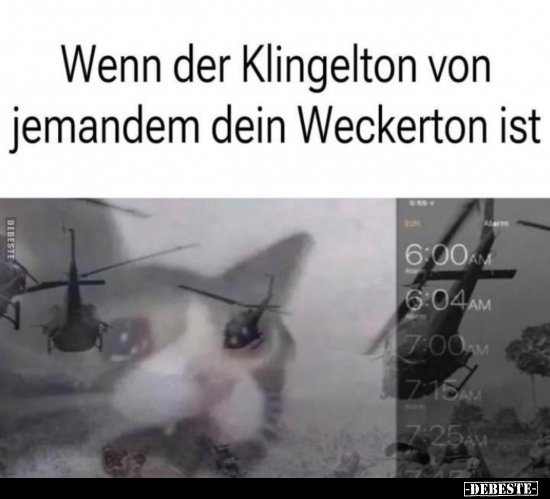 Wenn der Klingelton von jemandem dein Weckerton ist.. - Lustige Bilder | DEBESTE.de