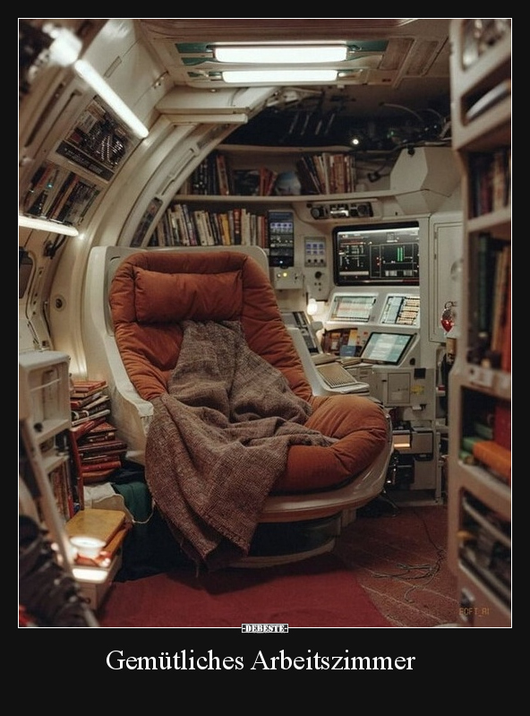 Gemütliches Arbeitszimmer