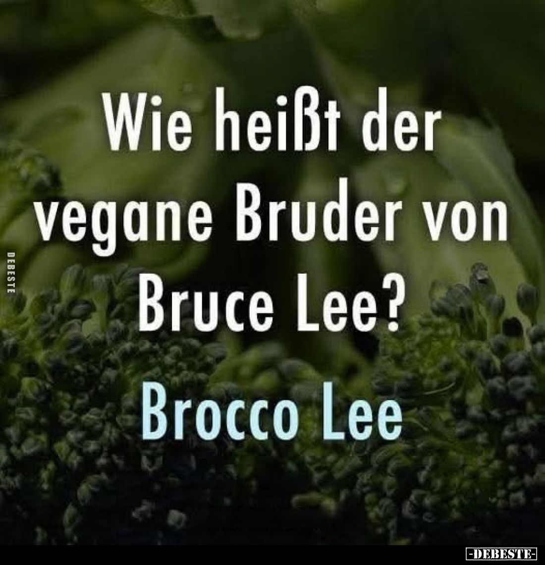 Wie heißt der vegane Bruder von Bruce Lee?
Brocco Lee